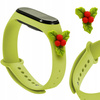 HURTEL PASEK OPASKA DO XIAOMI MI BAND 6 5 ŚWIĄTECZNA SILIKONOWA JEMIOŁA