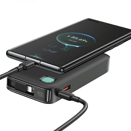 USAMS POWERBANK 10000 MAH DO LIGHTNING ZWIJANY KABEL PD 20W DO APPLE IPHONE