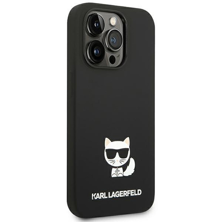 Karl Lagerfeld KLHCP14XSLCTBK iPhone 14 Pro Max 6,7" hardcase czarny/black Silicone Choupette Body