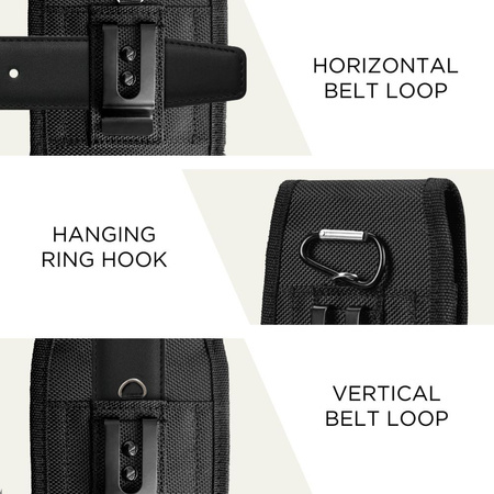TECH-PROTECT SM85 UNIVERSAL PHONE HOLSTER POUCH 5.8-6.8 INCH BLACK