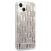 Karl Lagerfeld KLHCP14SLMNMS iPhone 14 6,1" hardcase srebrny/silver Liquid Glitter Monogram