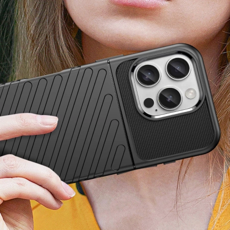 HURTEL ETUI CASE SILIKONOWE DO IPHONE 16 PRO WYSOKA OCHRONA ANTYPOWŁAMANIEM