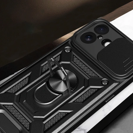 HURTEL ETUI HYBRID ARMOR CAMSHIELD DO IPHONE 17 PANCERNE Z PODSTAWKĄ