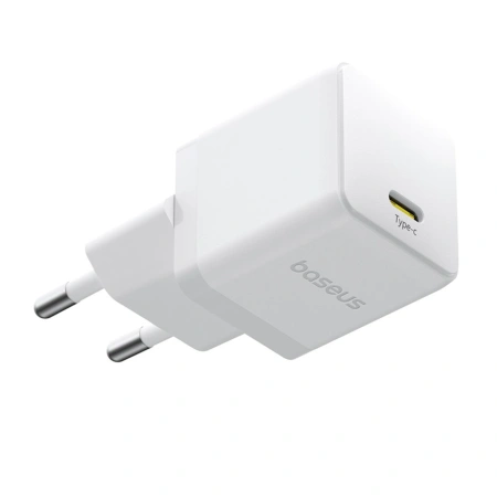 BASEUS ŁADOWARKA SIECIOWA PALM 1C 20W Z KABLEM USB-C 60W DO IPHONE 12 13