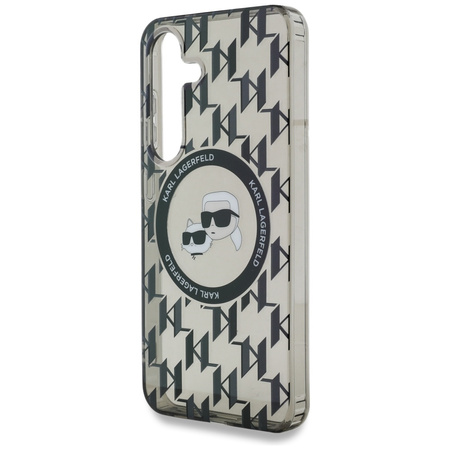 KARL LAGERFELD ETUI BUTTON KARL&CHOUPETTE HEADS ON KL PATTERN DO MAGSAFE