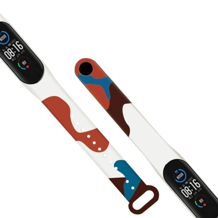 STRAP MORO OPASKA PASEK DO XIAOMI MI BAND 4 3 SILIKONOWA BRANSOLETKA WZÓR 8