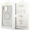 Etui Guess GUHMP12MHTRMD na iPhone 12 / iPhone 12 Pro - złote Metal Outline Magsafe