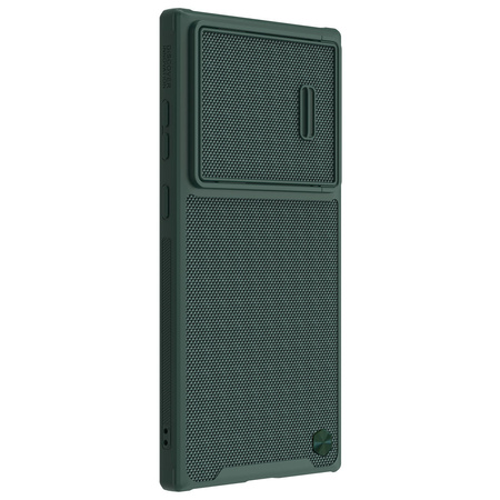 Nillkin Textured S Case etui Samsung Galaxy S22 Ultra pancerny pokrowiec z osłoną na aparat zielone