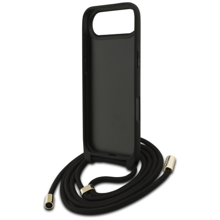 Etui Guess 4G Big Logo Cord Stap         Crossbody do iPhone Air czarny