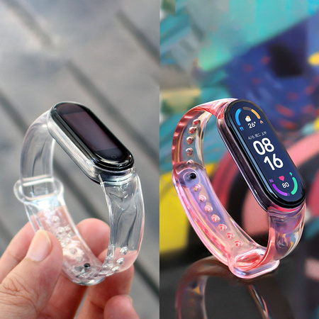 Zamienna silikonowa opaska pasek bransoleta bransoletka do Xiaomi Mi Band 6 / 5 żółty