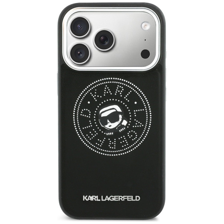 Etui Karl Lagerfeld Point & Karl Sketch  MagSafe do iPhone 17 Pro Max czarny