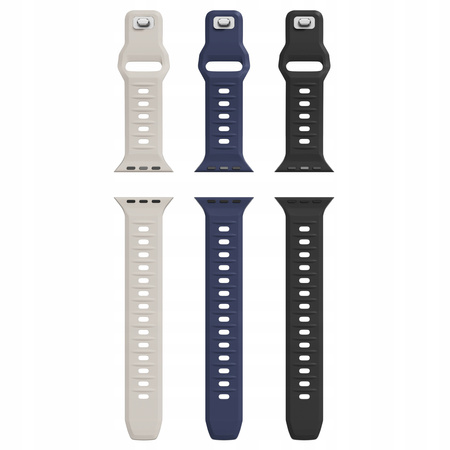 INNOSTYLE PASEK DO ZEGARKA SMARTWATCH 42 44 45 46 49 MM SILIKONOWY BEŻOWY