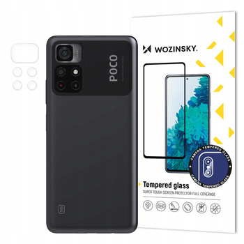 WOZINSKY SZKŁO HARTOWANE CAMERA GLASS DO XIAOMI POCO M4 PRO 5G 9H OCHRONNE
