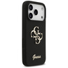Etui Guess Silicone Big 4G Script do     iPhone 17 Pro czarny