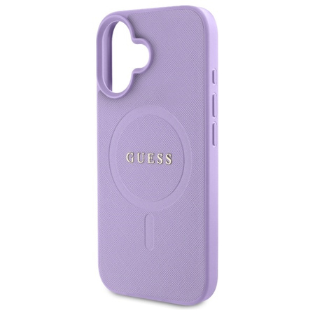 GUESS ETUI HARD CASE DO IPHONE 16 6.1 SAFFIANO Z TECHNOLOGIĄ DO MAGSAFE