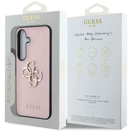 GUESS ETUI GRAINED 4G BIG LOGO SMALL CLASSIC DO SAMSUNG GALAXY S25+
