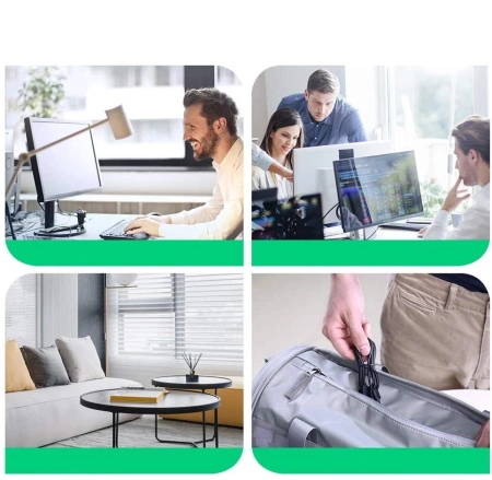 UGREEN KABEL SIECIOWY RJ45 CAT 6A 10M DO ETHERNET 10GB/S PRZEJŚCIÓWKA UTP