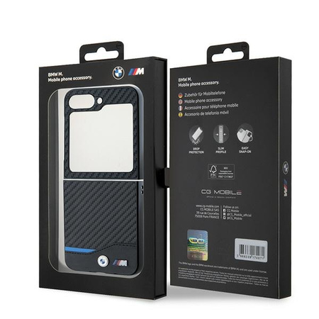 BMW ETUI HARDCASE CARBON DO SAMSUNG Z FLIP6 F741 ZŁOŻONY NAJLEPSZA OCHRONA