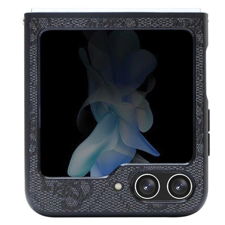 Etui Guess Leather 4G Diamond Triangle na Samsung Galaxy Z Flip 5 - czarne