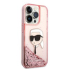 Karl Lagerfeld KLHCP14LLNKHCP iPhone 14 Pro 6,1" różowy/pink hardcase Glitter Karl Head