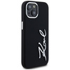 KARL LAGERFELD ETUI POKROWIEC DO IPHONE 15 Z SILICONE I METALOWYM LOGO