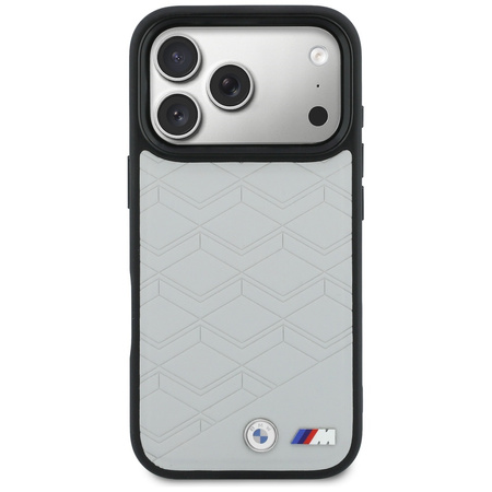 Etui BMW M Shape Logo MagSafe do iPhone 17 Pro szary