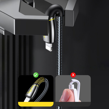 Joyroom Mermaid series kabel USB - Lightning 2,4A 1,2m czarny (S-1230K6)