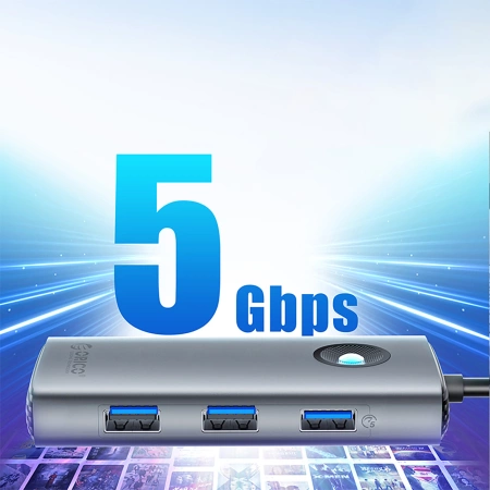 ORICO HUB USB-C PW11-5P 1X USB-A 3.0 2X USB-A 2.0 1X HDMI DO KONSOL GIER