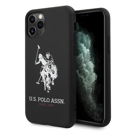 Etui U.S. Polo Assn. Silicone Collection na iPhone 11 Pro Max - czarne Silicone Collection