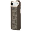 Etui Guess 4G Stripe MagSafe do iPhone Air brązowy