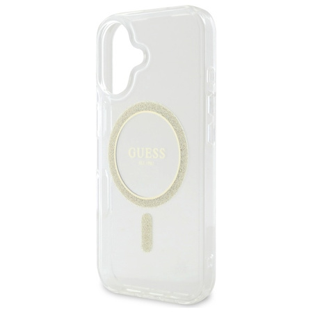GUESS HARDCASE ETUI DO IPHONE 16 PLUS 6.7 DO MAGSAFE GLITTER CIRCLE