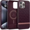 Etui Caseology Parallax Mag z MagSafe na iPhone 15 Pro - burgundowe