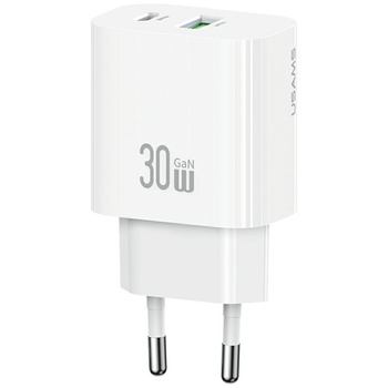 USAMS ŁADOWARKA SIECIOWA CC316 30W 1XUSB-C 1XUSB-A DO SAMOCHODU SZYBKIE