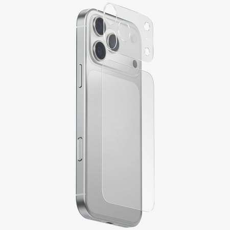 Ochrona modułu aparatu i tylnego panelu UNIQ Optix Aeroshield+ Camera Module Protector do iPhone 17 Pro Max przezroczysty