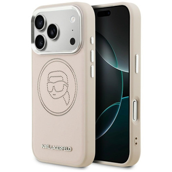Etui Karl Lagerfeld K Head Point Logo    MagSafe do iPhone 17 Pro różowy