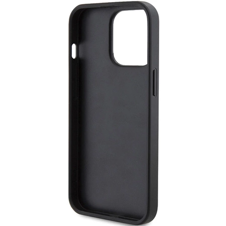 Etui Guess 4G Triangle Metal Logo na iPhone 14 Pro - czarne
