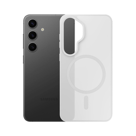Samsung Galaxy S25 - 3mk Smoke MagCase White