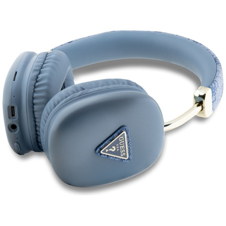 Słuchawki nauszne Guess Bluetooth 4G     Triangle Logo niebieski