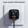 USAMS ŁADOWARKA 1XUSB-C 1XUSB T46 33W DO TELEFONÓW APPLE IPHONE PD3.0 QC3.0