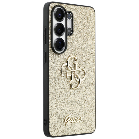 Etui Guess Fixed Glitter Big 4G Metal Logo do Samsung Galaxy S26 Ultra złoty