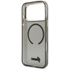 Etui Guess IML Glitters Script Strap MagSafe do iPhone 17 Pro Max czarny