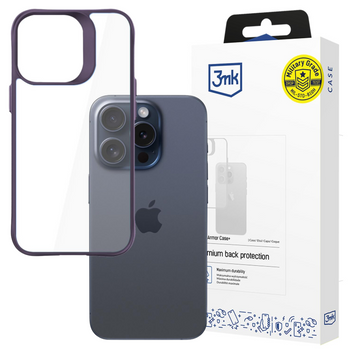 Apple iPhone 15 Pro - 3mk Satin Armor Case+ Purple