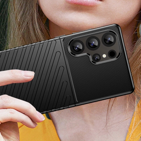 HURTEL ETUI CASE POKROWIEC SILIKONOWY DO SAMSUNG GALAXY S25 ULTRA PANCERNY