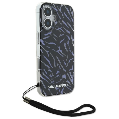 KARL LAGERFELD KLHCP16MHZBPKCCU ETUI DO IPHONE 16 PLUS 6.7 ZEBRA WITH CORD