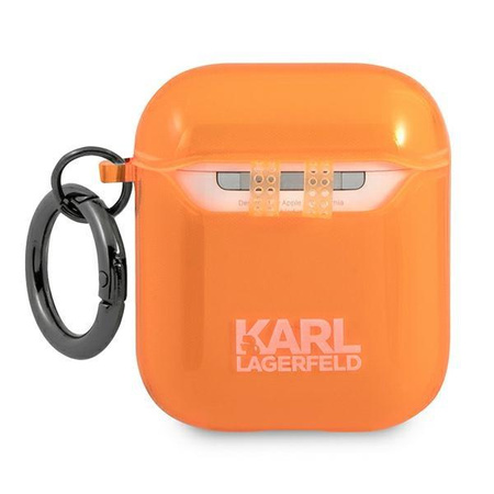 Karl Lagerfeld KLA2UCHFO AirPods cover pomarańczowy/orange Choupette