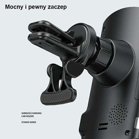 USAMS UCHWYT INDUKCYJNY DO KRATKI WENTYLACYJNEJ 10W SAMSUNG IPHONE ZŁOTY