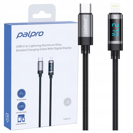 PALPRO KABEL USB-C LIGHTNING SZYBKIE ŁADOWANIE DO APPLE IPHONE 12 13 14 1M