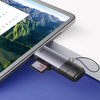 Baseus Lite Series adapter czytnik kart SD/TF USB Typ A/USB Typ C szary (WKQX060113)