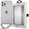 Guess GUHCP12LKC4GSSI iPhone 12 Pro Max 6,7" Transparent hardcase 4G Silver Chain