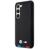 Etui BMW BMHCS23M22PTDK S23+ S916 - czarne Leather Stamp Tricolor